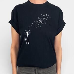 Gildan Dandelion Songbird Cottage Bloom Crewneck T-Shirt Sz Medium